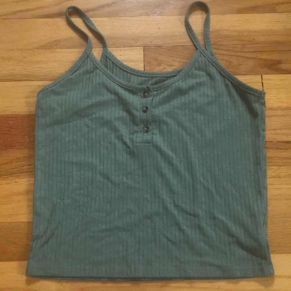 ✨AE Green Crop Tank 🌵